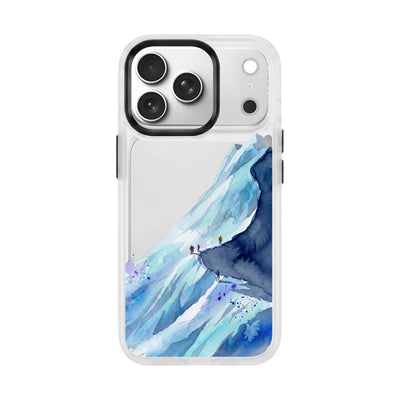 iPhone 17 pro max Hülle - Wanderung blau - "mountainblue" - nachhaltig