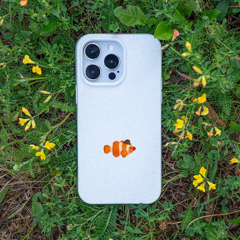Biologisch abbaubare Handyhülle iPhone 14 pro max Mrclownfish — kompostierbar — Bonus
