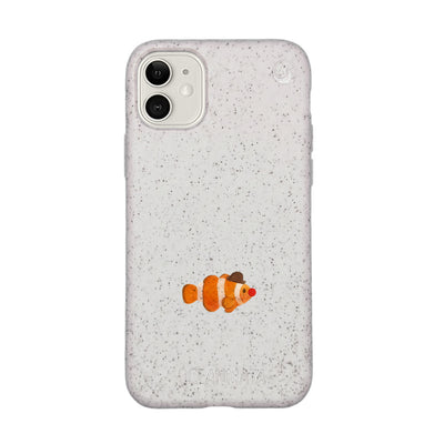 iPhone 11 Hülle - Clownfisch weiß - "Mr.Clown-Fish" - nachhaltig
