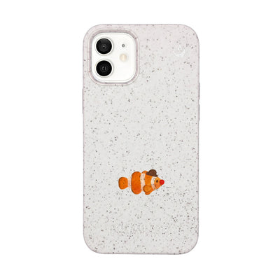 iPhone 12 mini Case - Clownfish white - "Mr. Clown-Fish" - sustainable