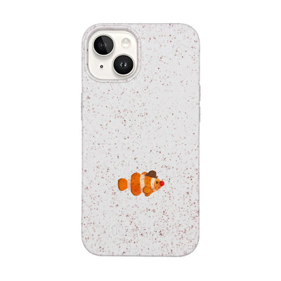 iPhone 14 Hülle - Clownfisch weiß - "Mr.Clown-Fish" - nachhaltig