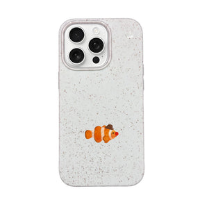 Biologisch abbaubare Handyhülle iPhone 16 pro Mrclownfish — kompostierbar — Vorderseite
