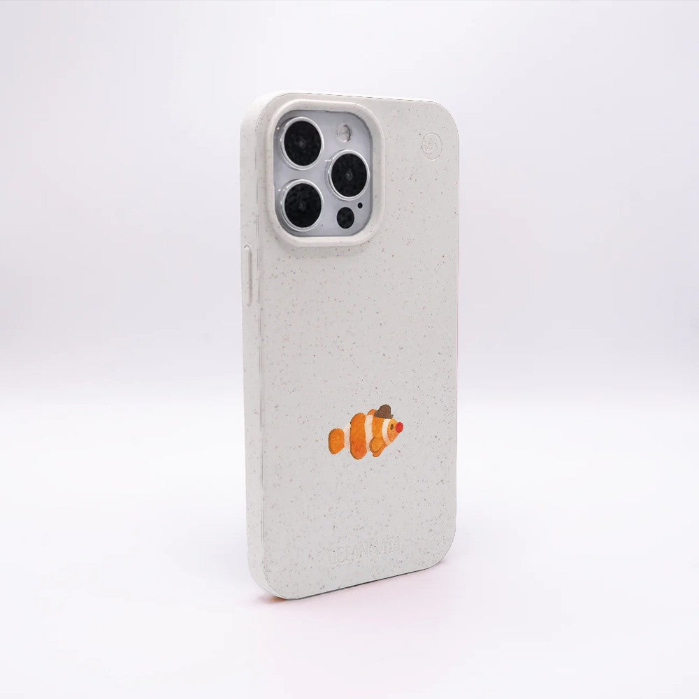 iPhone 17 Hülle - Clownfisch weiß - "Mr.Clown-Fish" - nachhaltig