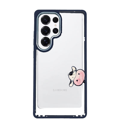 Samsung S26 Ultra Hülle -  Kuh blau - "muh" - nachhaltig