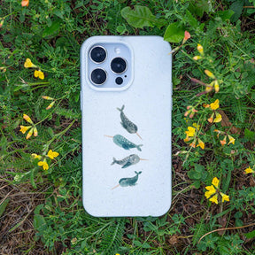 Biologisch abbaubare Handyhülle Google Pixel 9 / 9 Pro Narwhal — kompostierbar — Bonus