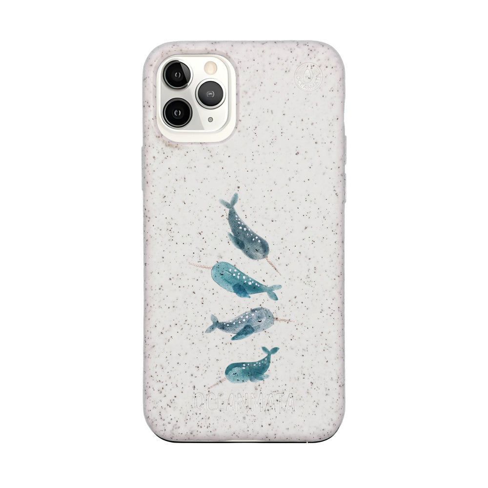 iPhone 11 Pro Case - White Narwhal - "Narwhale" - Sustainable