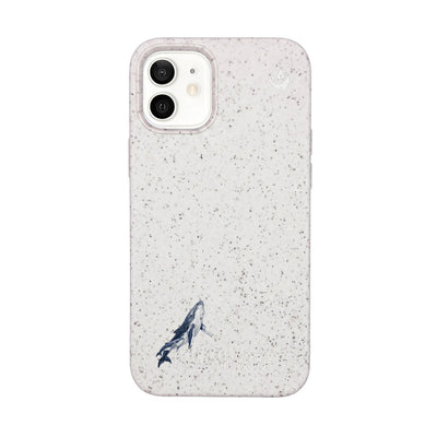iPhone 12 mini Case - Humpback Whale white - "OceanLullaby" - sustainable
