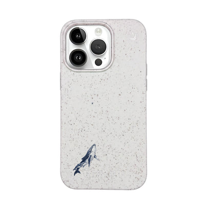 iPhone 14 Pro Max Case - Humpback Whale White - "OceanLullaby" - Sustainable