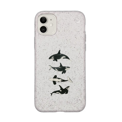 iPhone 11 Hülle - Orca weiß - "OrcaFamily" - nachhaltig