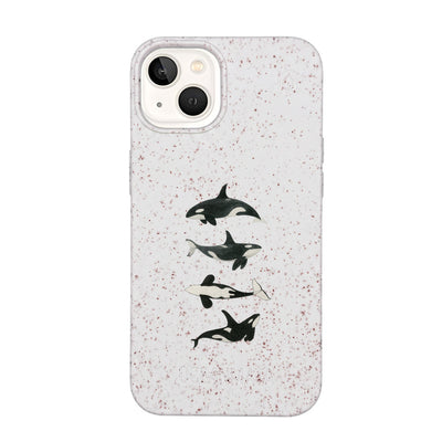 iPhone 13 Case - White Orca - "OrcaFamily" - sustainable