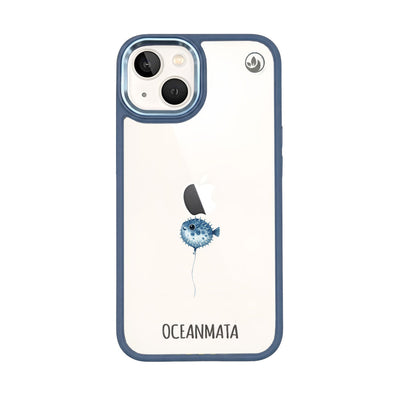 iPhone 13 Case - pufferfish blue - "Pufferfish" - sustainable