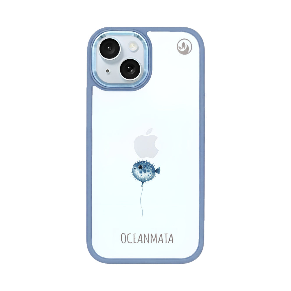 iPhone 15 Case - Pufferfish Blue - "Pufferfish" - Sustainable