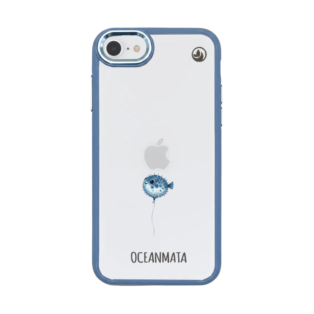 iPhone SE/7/8 Case - pufferfish blue - "Pufferfish" - sustainable