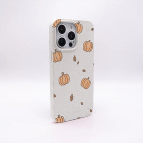 Biologisch abbaubare Handyhülle iPhone 14 Pumpkin — kompostierbar — Rückseite