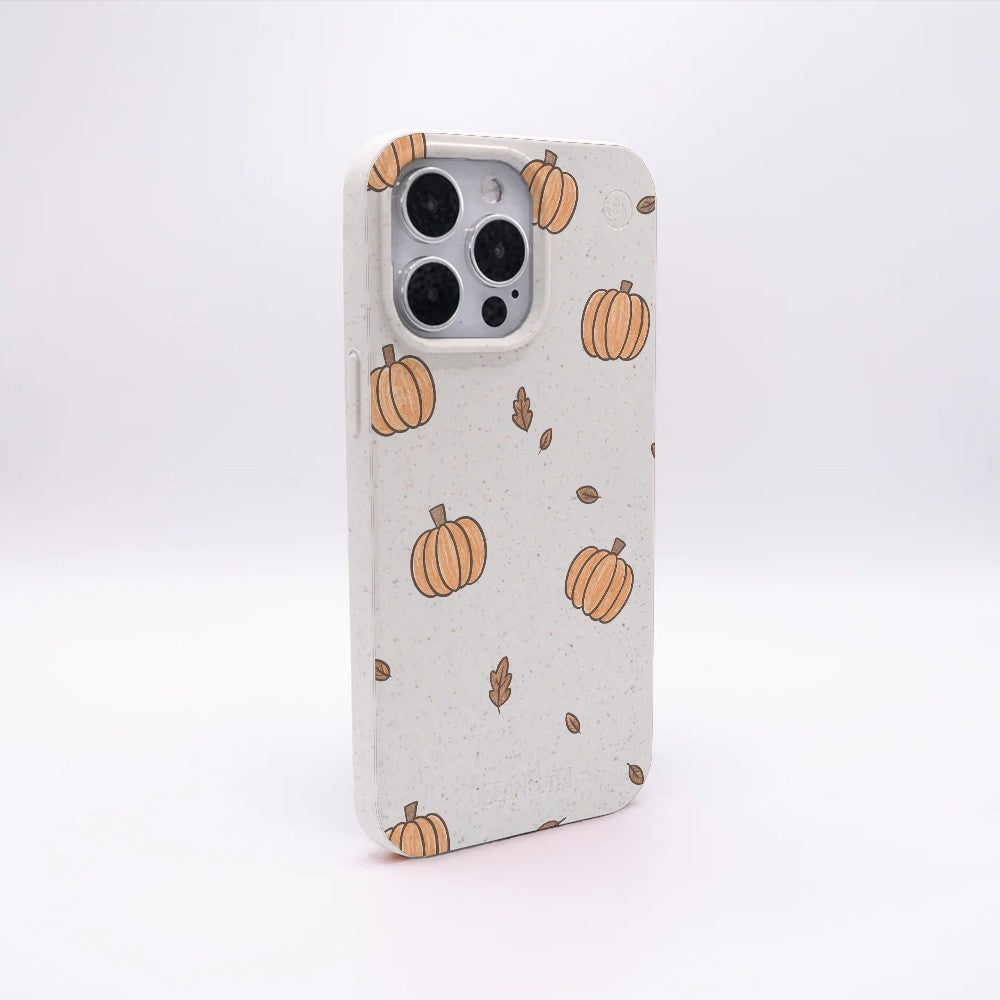 Biologisch abbaubare Handyhülle iPhone 16 Pumpkin — kompostierbar — Rückseite