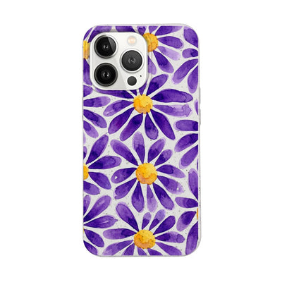 iPhone 13 pro Hülle - Blumen lila - "purplebloom" - nachhaltig