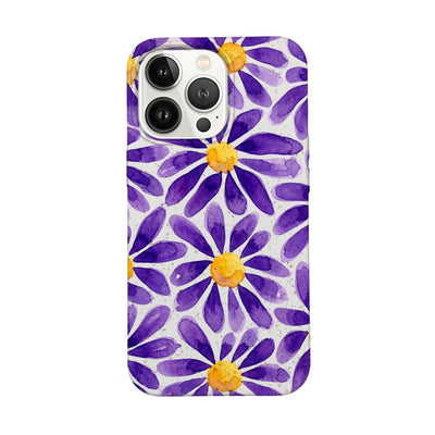 iPhone 13 pro max Hülle - Blumen lila - "purplebloom" - nachhaltig