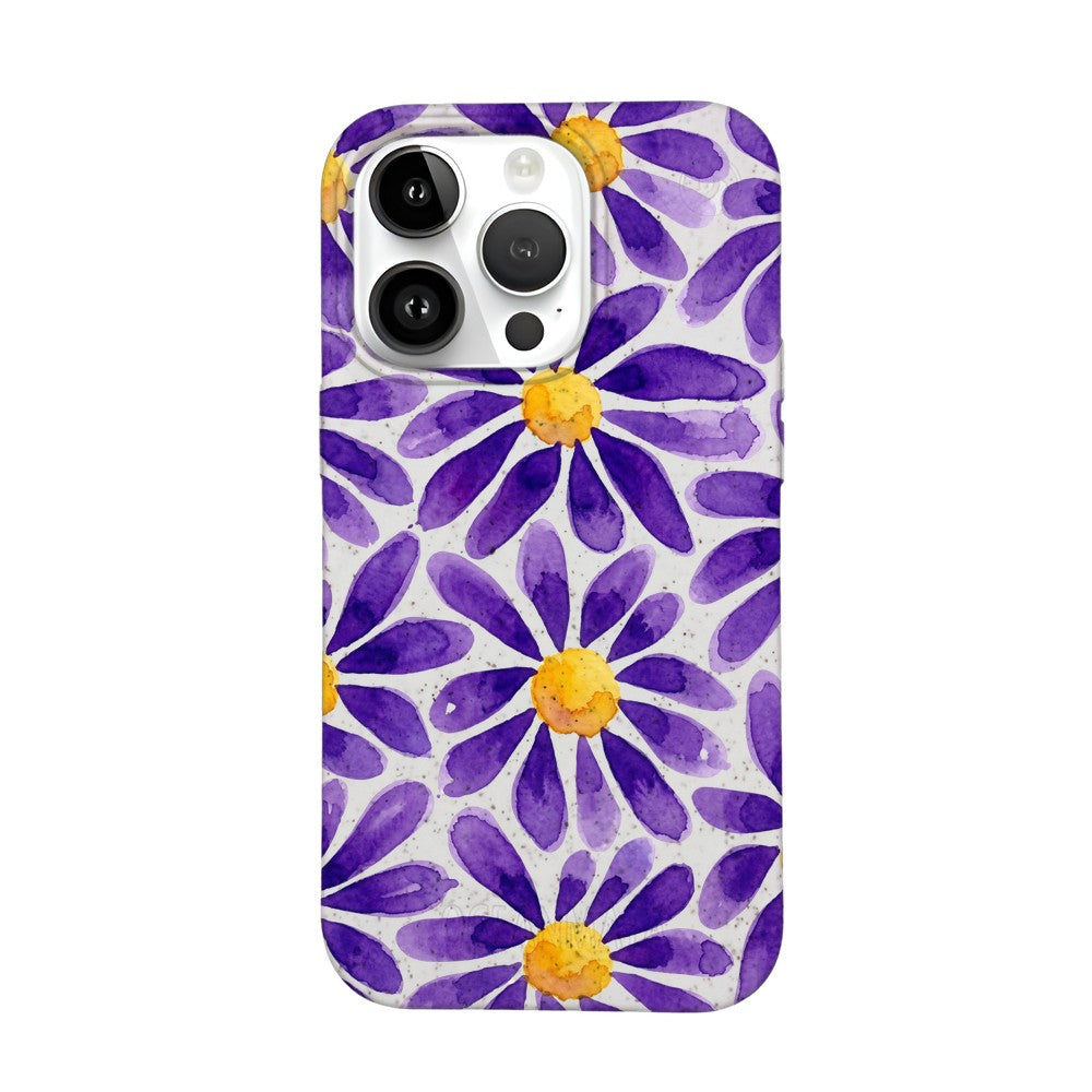iPhone 14 pro Hülle - Blumen lila - "purplebloom" - nachhaltig