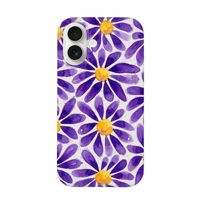iPhone 17 Hülle - Blumen lila - "purplebloom" - nachhaltig