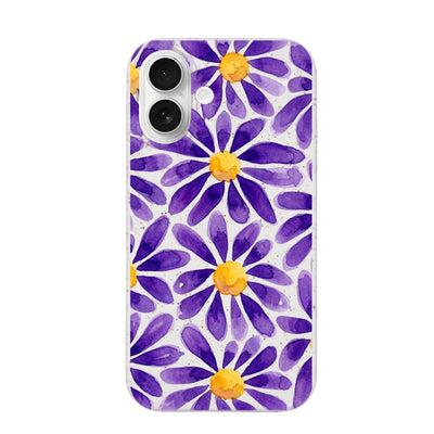 iPhone 17 Hülle - Blumen lila - "purplebloom" - nachhaltig
