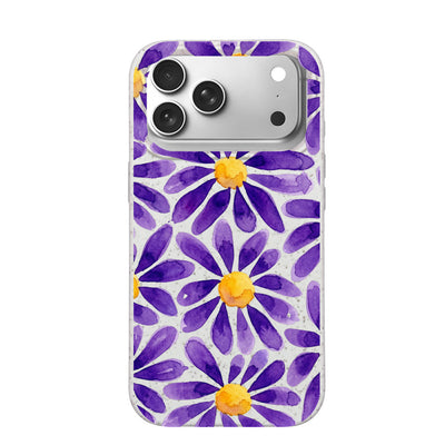 iPhone 18 Pro / 17 Pro Hülle - Blumen lila - "purplebloom" - nachhaltig