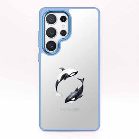 Samsung S24 Hülle - Orca blau - "OrcaFlow" - nachhaltig