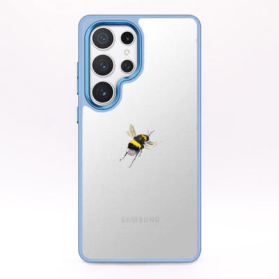 Samsung S25 Hülle - Hummel blau - "Bumblebee" - nachhaltig