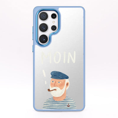 Samsung S25+ Hülle - Moin blau - "Ostfriese" - nachhaltig