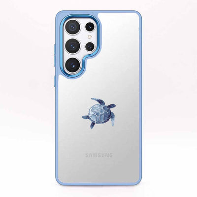 Samsung S25 Hülle - Turtle blau - "Shellie" - nachhaltig