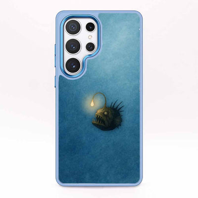 Samsung S24 Case - Anglerfish blue - "Sour" - sustainable