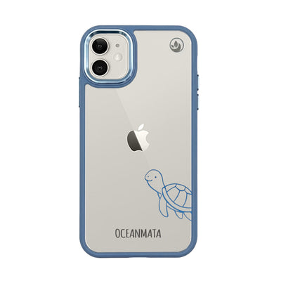 iPhone 11 hoesje - Turtle Blue - "Schildi" - Duurzaam