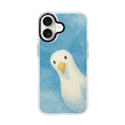 iPhone 17 Hülle - Möwe blau - "Seagull" - nachhaltig