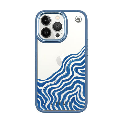 iPhone 13 pro max hoesje - golf abstract - "Summerwave" - ​​duurzaam