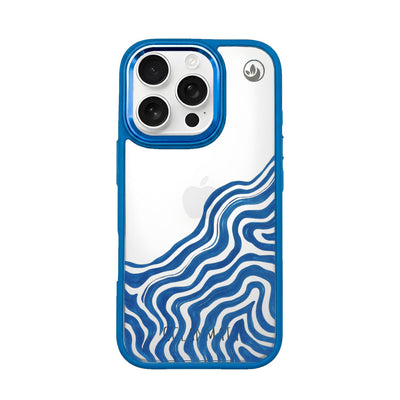 iPhone 16 pro max hoesje - abstracte golf - "Summerwave" - ​​duurzaam