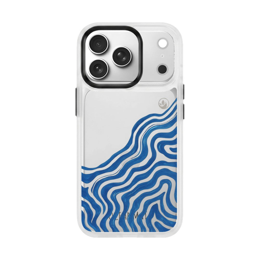 iPhone 18 Pro Max / 17 Pro Max Hülle - Welle abstrakt - "Summerwave" - nachhaltig