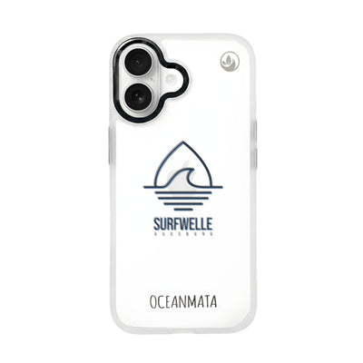 iPhone 17 Hülle - Surfwelle blau - "Surfwelle Augsburg" - nachhaltig