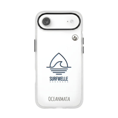 iPhone 17 Air Hülle - Surfwelle blau - "Surfwelle Augsburg" - nachhaltig