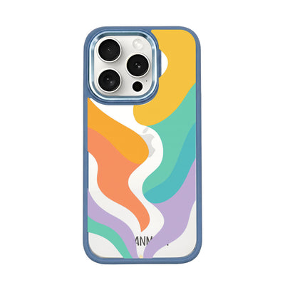 iPhone 15 pro max case - colorful waves - "Tide Flow" - sustainable