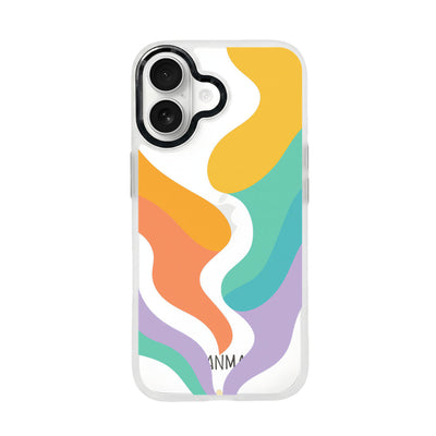 iPhone 17 Hülle - bunte Wellen - "Tide Flow" - nachhaltig