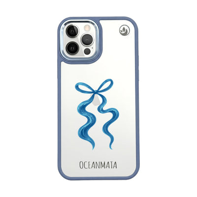 iPhone 12 Pro / iPhone 12 Case - Blue Ribbon - "tideknot" - Sustainable