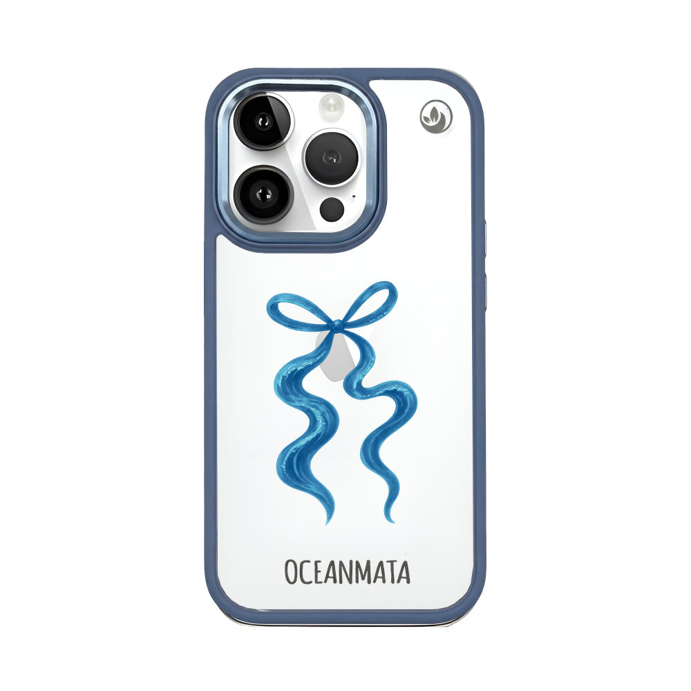 iPhone 14 Pro Case - Blue Bow - "tideknot" - Sustainable