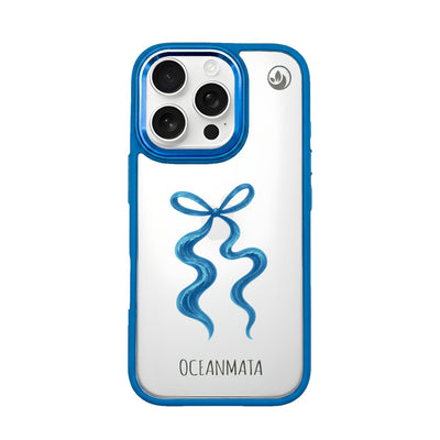 iPhone 16 pro max Hülle - Schleife blau - "tideknot" - nachhaltig