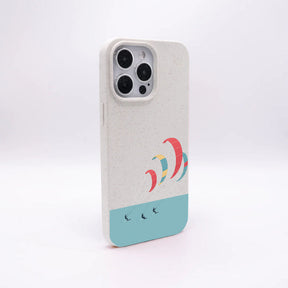 iPhone 12 mini Hülle - Kite weiß - "Kitesurf" - nachhaltig