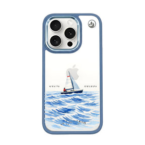 Nachhaltige Handyhülle iPhone 15 pro Towardsthehorizon aus Ocean Plastic — Vorderseite