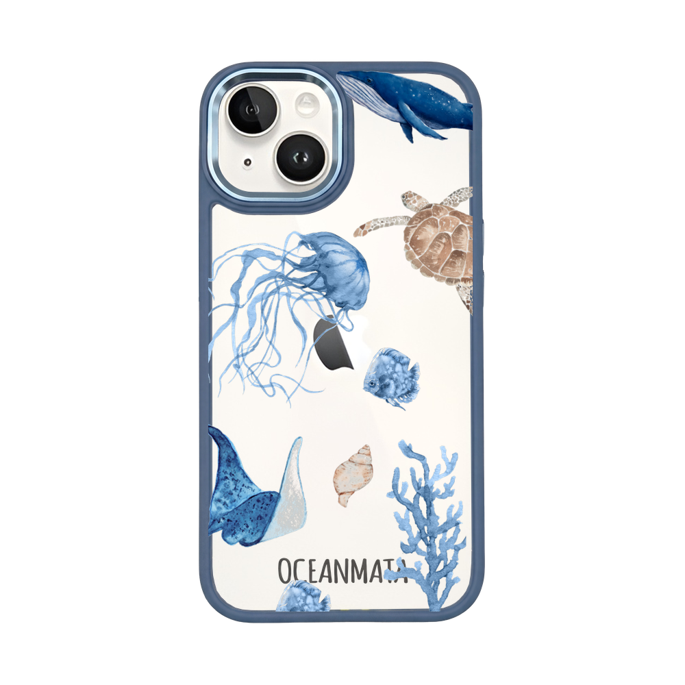iPhone 14 case - white turtle - "Turtle &amp; Friends" - sustainable