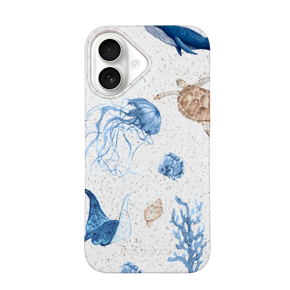 Biologisch abbaubare Handyhülle iPhone 16 Turtleandfriends — kompostierbar — Vorderseite