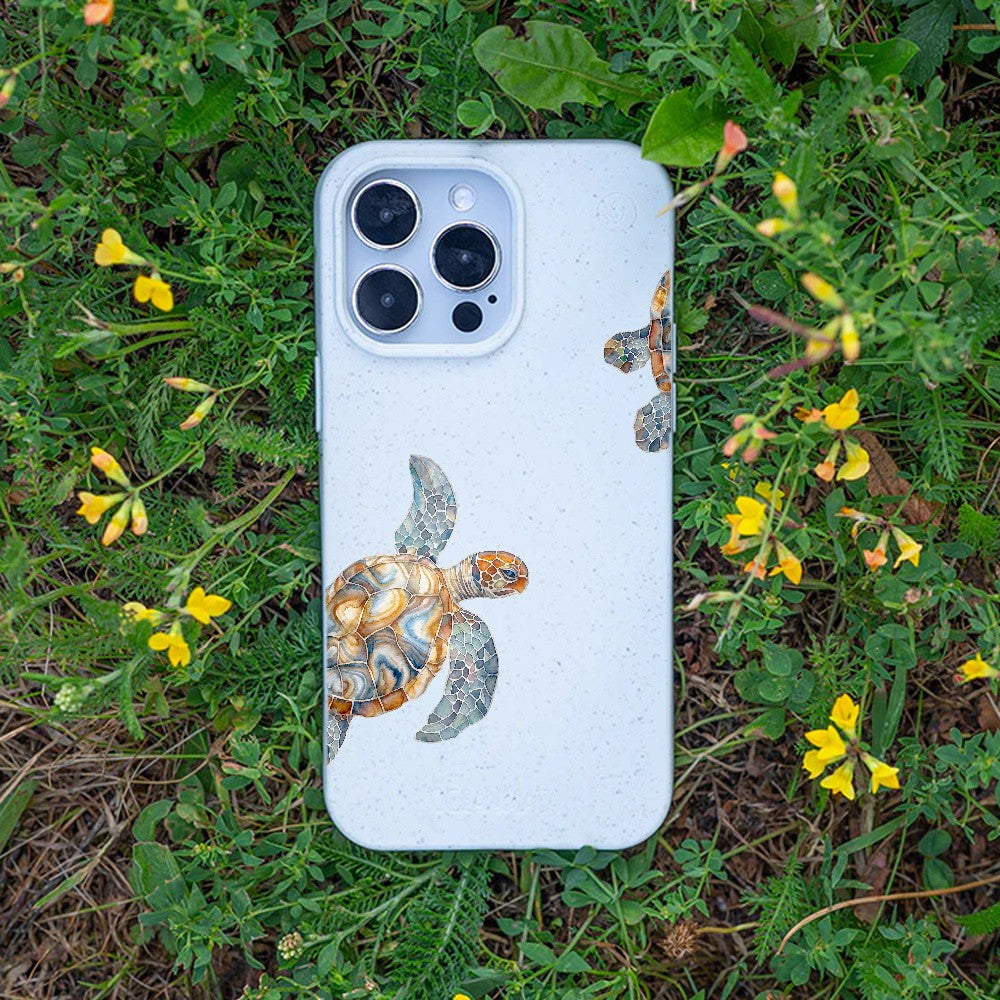 Biologisch abbaubare Handyhülle iPhone 15 pro max Turtlegaze — kompostierbar — Bonus