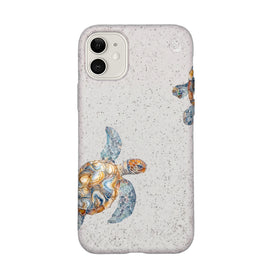 Biologisch abbaubare Handyhülle iPhone 11 Turtlegaze — kompostierbar — Vorderseite