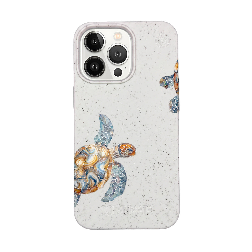 iPhone 13 Pro Max Case - Turtle White - "TurtleGaze" - sustainable