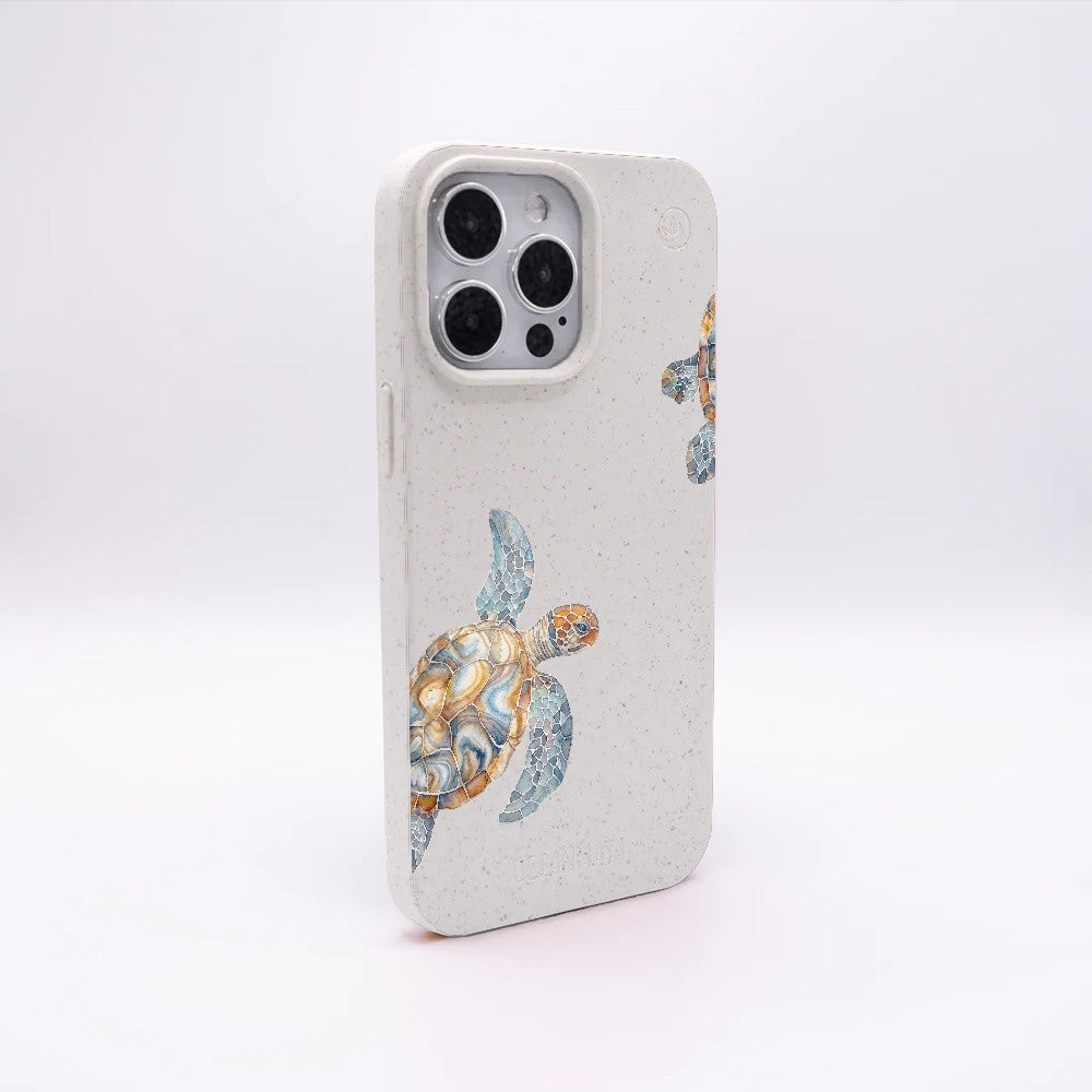 iPhone 13 Pro Max Case - Turtle White - "TurtleGaze" - sustainable